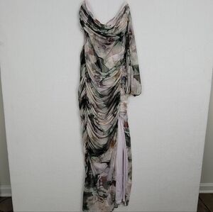 Abercrombie and Fitch Mediun Strapless Floral Cocktail Dress Great Conditon